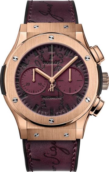 Wholesale Replica Cheap HUBLOT CLASSIC FUSION CHRONOGRAPH BERLUTI SCRITTO BORDEAUX watch 521.OX.O50V.VR.BER18